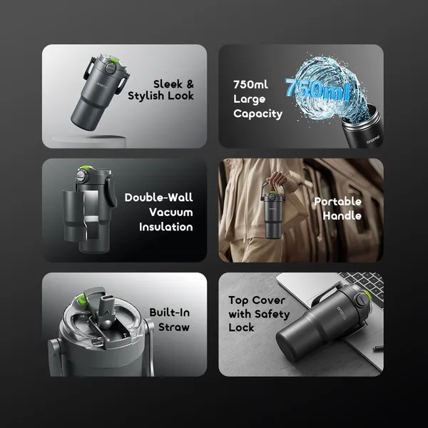Oraimo ThermoGo 750ml Stainless Steel Insulated Thermos for sale in Nairobi | Soko Ads