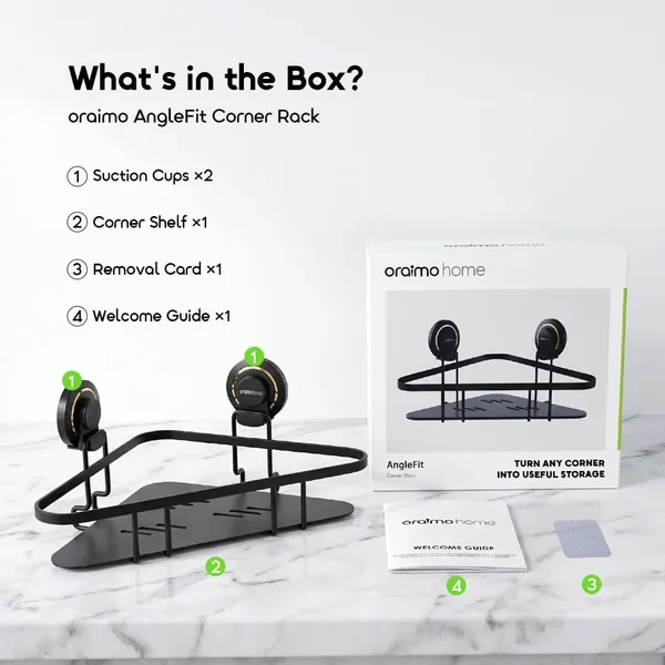 ORAIMO ANGLEFIT 6KG LOAD CAPACITY RUSTPROOF TOOL-FREE CORNER RACK  for sale in Nairobi | Soko Ads