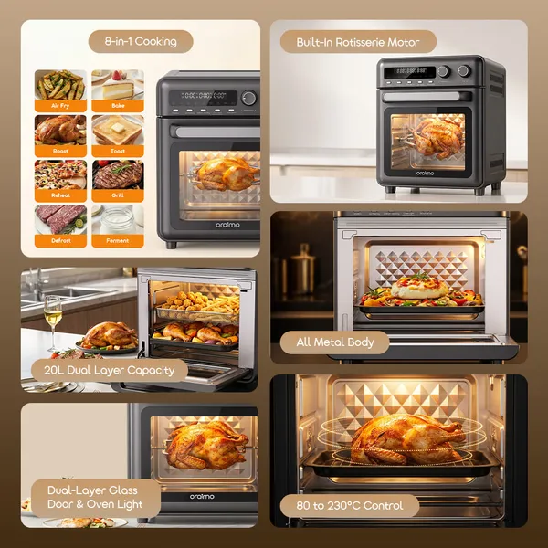 ORAIMO BAKEAIR PRO 8-IN-1 20L LARGE-CAPACITY AIR OVEN for sale in Nairobi | Soko Ads
