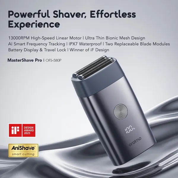 ORAIMO MASTERSHAVE PRO 2-IN-1 ELECTRIC SHAVER & HAIR CLIPPER | 13000RPM, ULTRA-THIN BIONIC FOIL  for sale in Nairobi | Soko Ads