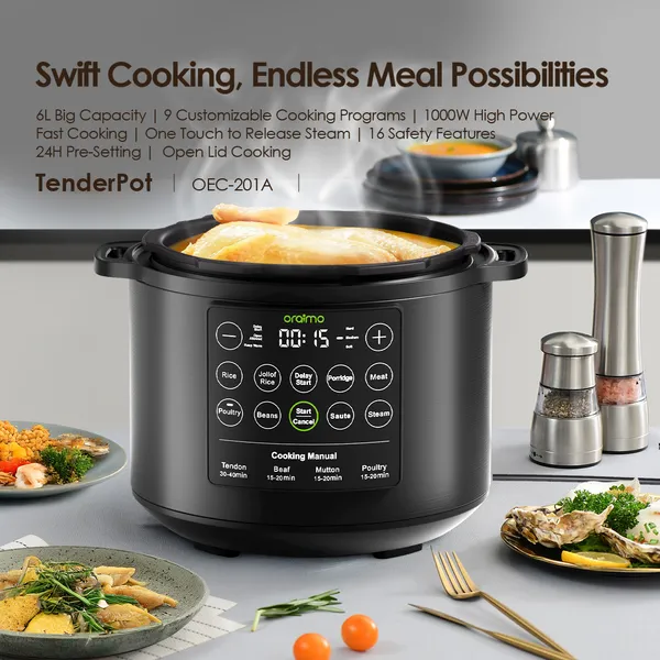 Oraimo TenderPot 6L 1000W Electric Pressure Cooker for sale in Nairobi | Soko Ads