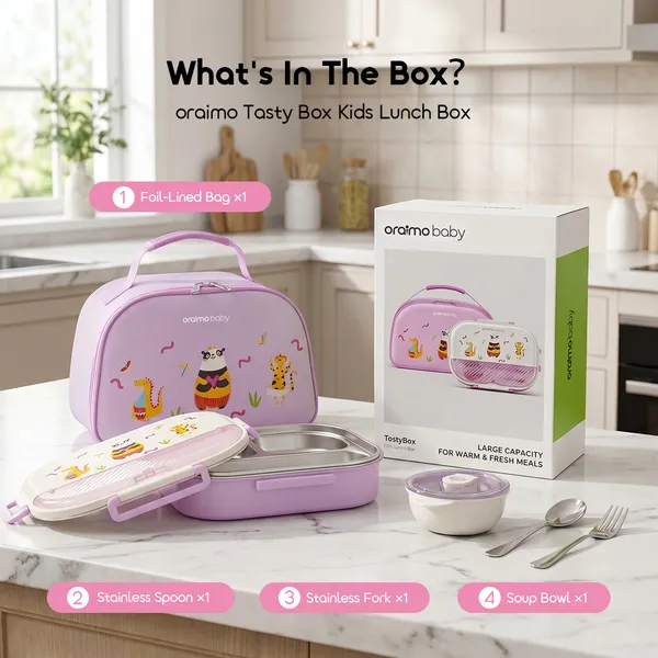 ORAIMO TASTY BOX 1500ML SS304 KIDS LUNCH BOX  for sale in Nairobi | Soko Ads