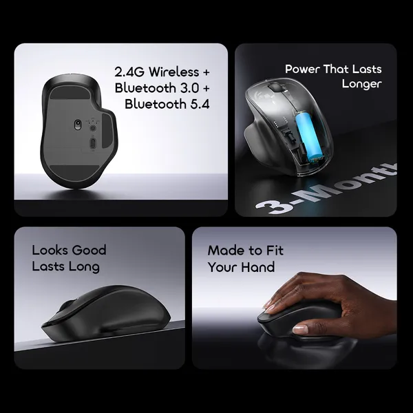 ORAIMO CLICKFLOW 2 ERGONOMIC MULTI-MODE WIRELESS MOUSE for sale in Nairobi | Soko Ads