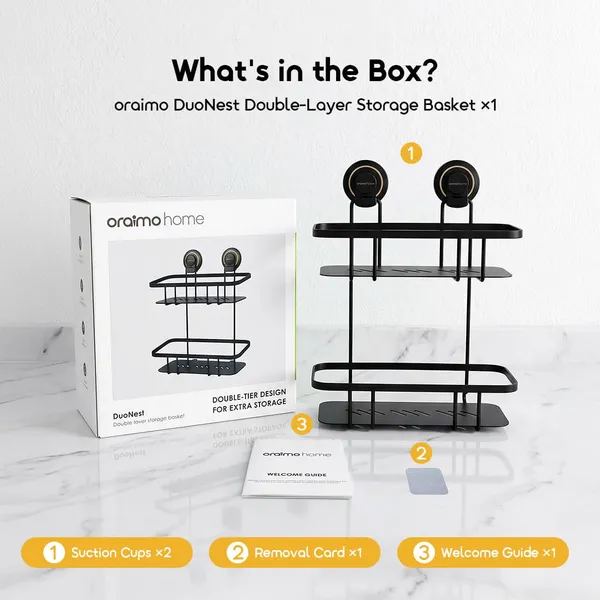 ORAIMO DUONEST NAIL-FREE DOUBLE-TIER STORAGE BASKET for sale in Nairobi | Soko Ads