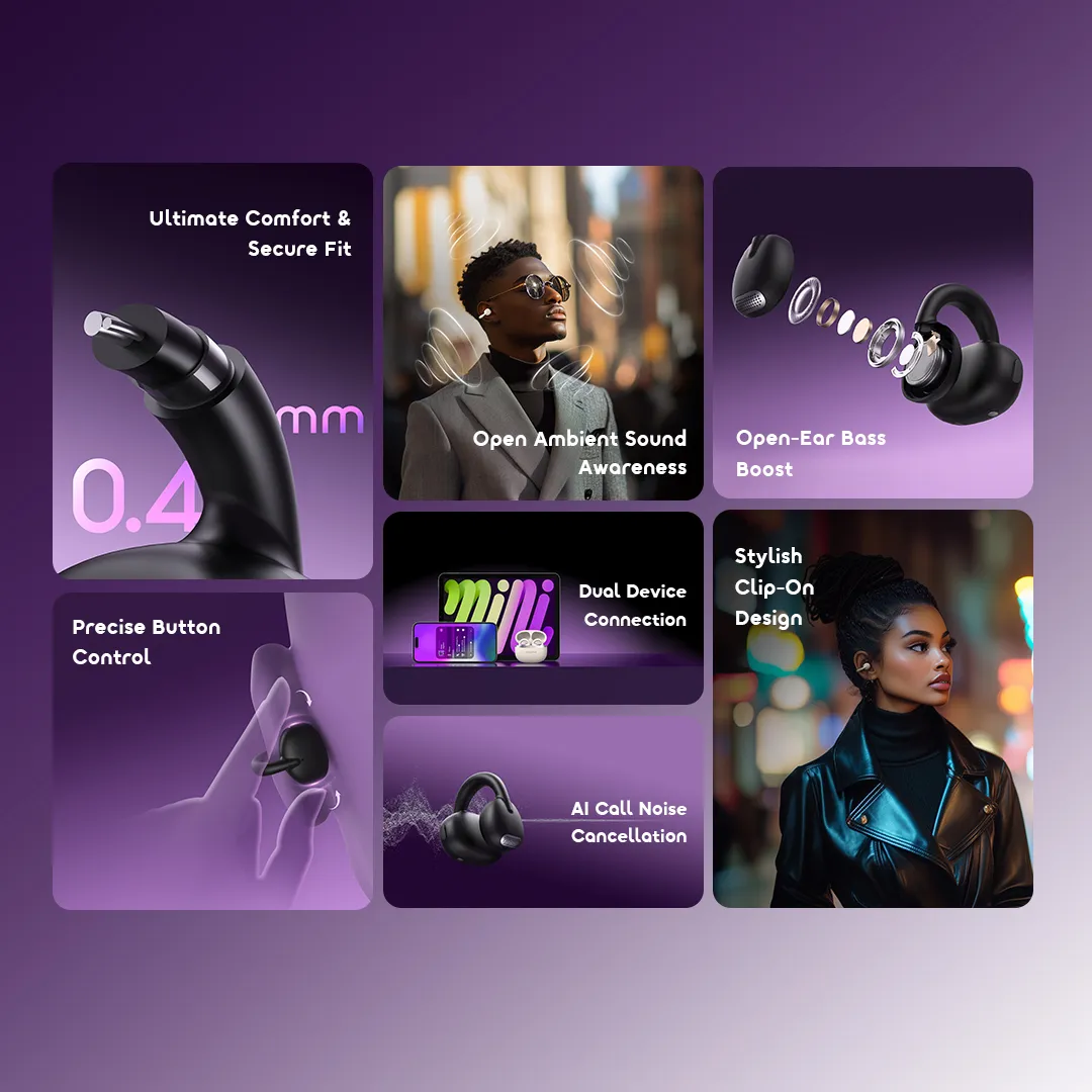 ORAIMO OPENSNAP CLIP-ON OPEN-EAR TRUE WIRELESS EARBUDS  for sale in Nairobi | Soko Ads