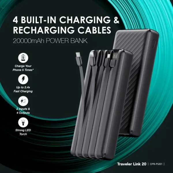 Oraimo Traveler Link 20 20000mAh 12W Power Bank for sale in Nairobi | Soko Ads