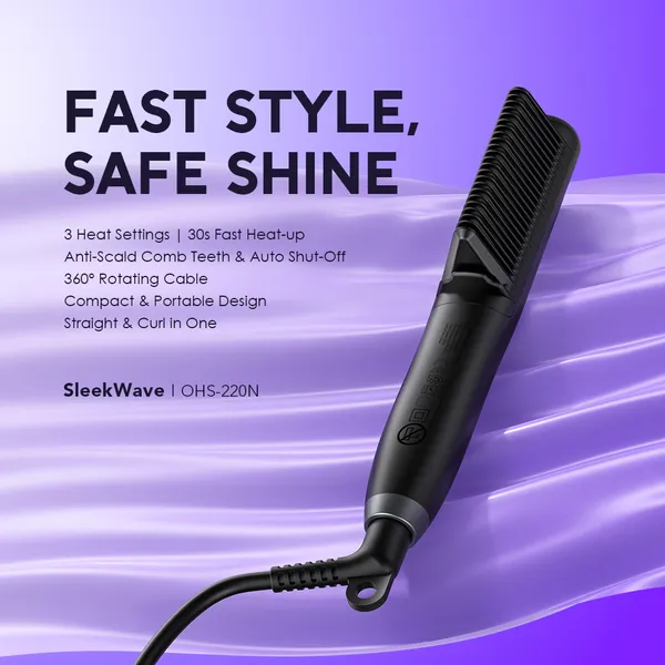 ORAIMO SLEEKWAVE HAIR STRAIGHTENER BRUSH – SMOOTH, SHINY HAIR IN MINUTES! for sale in Nairobi | Soko Ads