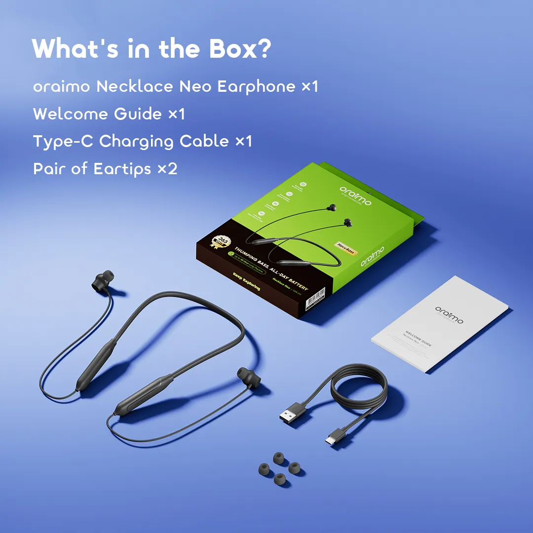 ORAIMO NECKLACE NEO WIRELESS NECKBAND EARPHONES  for sale in Nairobi | Soko Ads