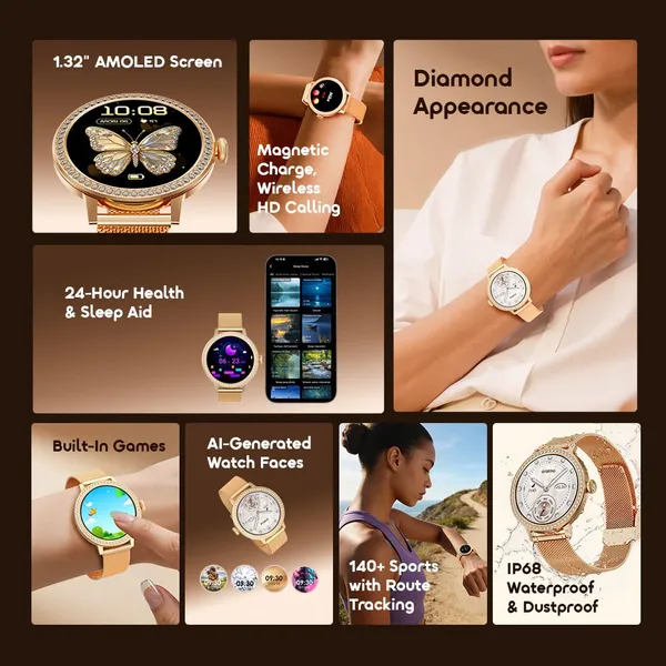 ORAIMO WATCH MUSE 2 1.32" AMOLED DIAMOND APPEARANCE SMART WATCH for sale in Nairobi | Soko Ads
