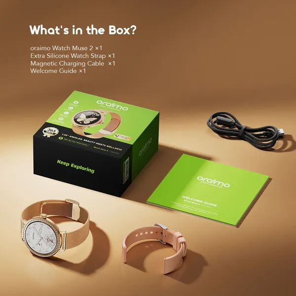 ORAIMO WATCH MUSE 2 1.32" AMOLED DIAMOND APPEARANCE SMART WATCH for sale in Nairobi | Soko Ads