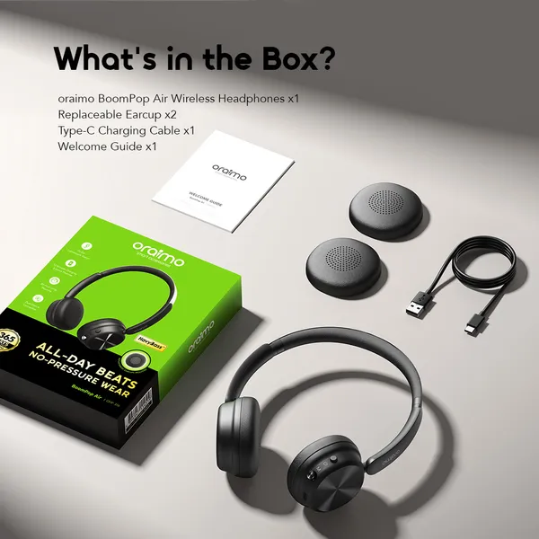 ORAIMO BOOMPOP AIR LIGHTWEIGHT ON-EAR WIRELESS HEADPHONES  for sale in Nairobi | Soko Ads