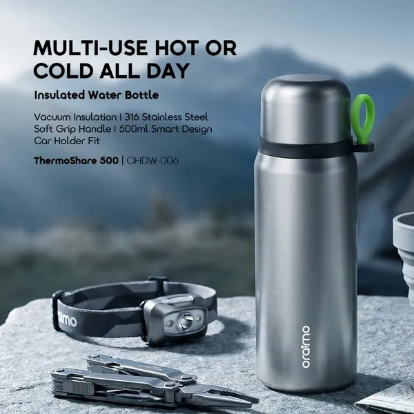 ORAIMO THERMOSHARE 500 VACUUM INSULATED PREMIUM 500ML INSULATED WATER BOTTLE  for sale in Nairobi | Soko Ads