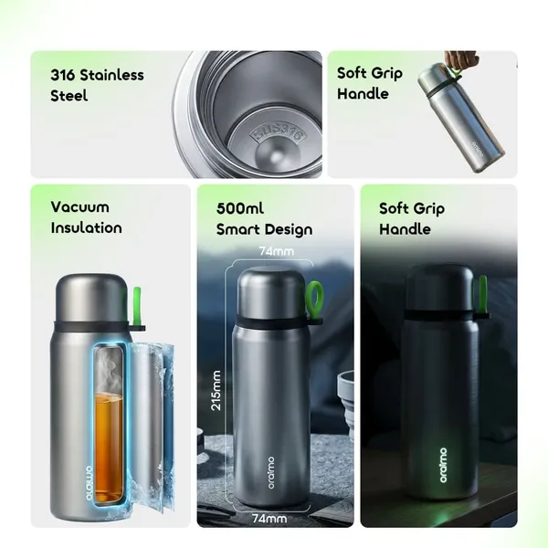 ORAIMO THERMOSHARE 500 VACUUM INSULATED PREMIUM 500ML INSULATED WATER BOTTLE  for sale in Nairobi | Soko Ads
