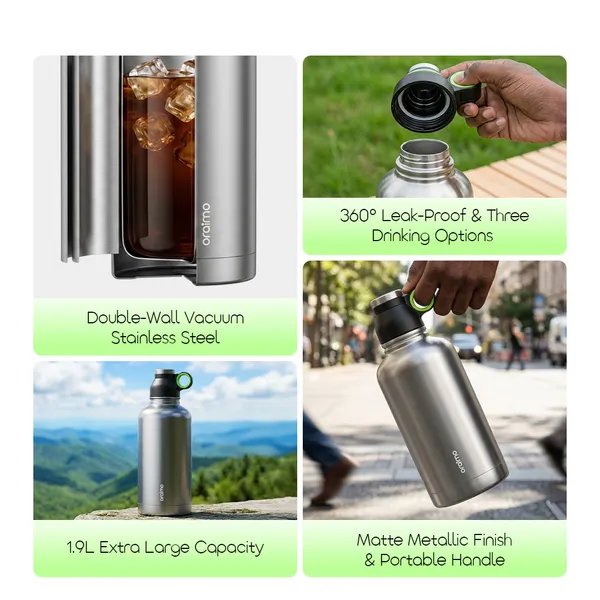 ORAIMO MEGADRINK 1920 LEAKPROOF GENEROUS 1.9L INSULATED WATER BOTTLE for sale in Nairobi | Soko Ads