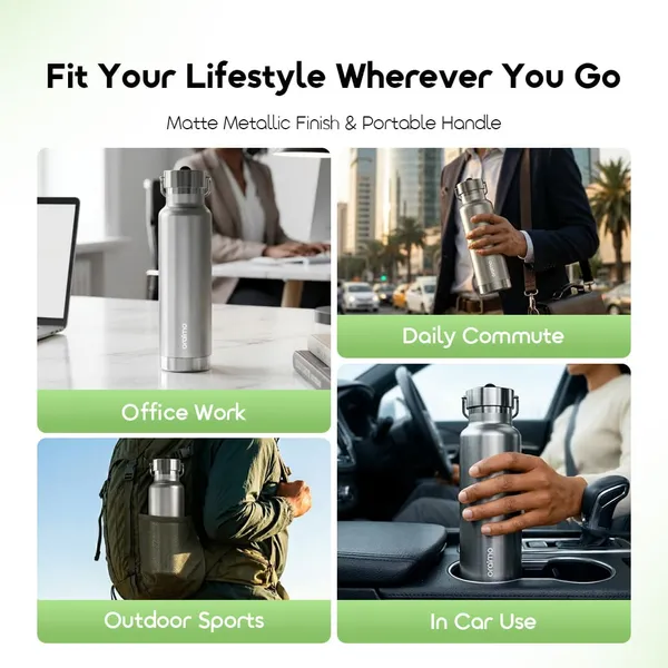ORAIMO DUALHANDY 740 LEAKPROOF PORTABLE 740ML INSULATED WATER BOTTLE  for sale in Nairobi | Soko Ads