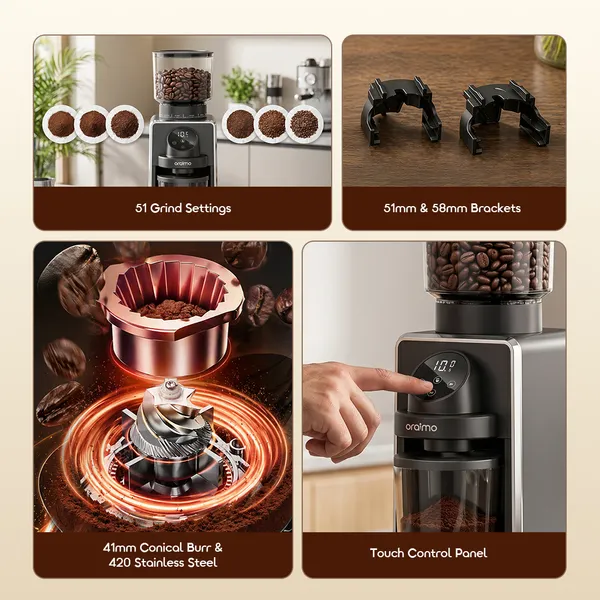 ORAIMO BEANGRIND PRO PRECISION SMART CONTROL CONICAL BURR GRINDER for sale in Nairobi | Soko Ads