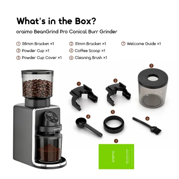 ORAIMO BEANGRIND PRO PRECISION SMART CONTROL CONICAL BURR GRINDER for sale in Nairobi | Soko Ads