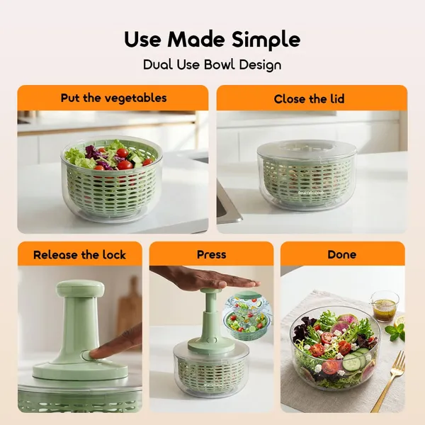ORAIMO GRATESPIN 2 IN 1 STAINLESS SALAD SPINNER & CHOPPER  for sale in Nairobi | Soko Ads