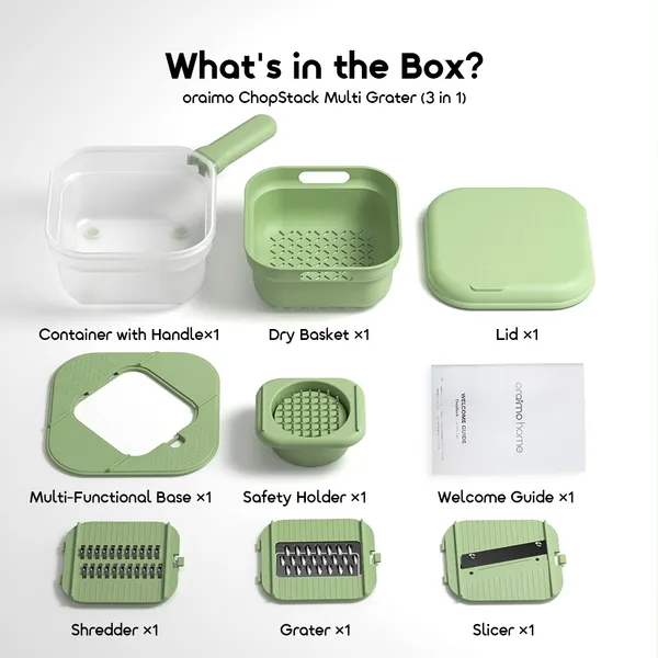 ORAIMO CHOPSTACK DETACHABLE 3-IN-1 CHEESE GRATER  for sale in Nairobi | Soko Ads