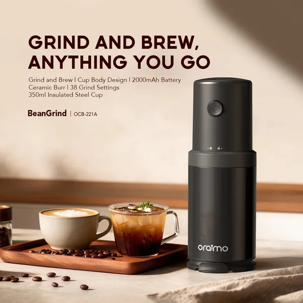  ORAIMO BEANGRIND 2 IN 1 PORTABLE 350ML COFFEE GRINDER for sale in Nairobi | Soko Ads