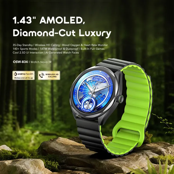  ORAIMO WATCH NOVA 2R 1.43" AMOLED 35-DAY STANDBY SMART WATCH for sale in Nairobi | Soko Ads
