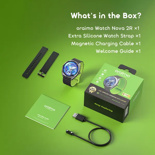  ORAIMO WATCH NOVA 2R 1.43" AMOLED 35-DAY STANDBY SMART WATCH for sale in Nairobi | Soko Ads